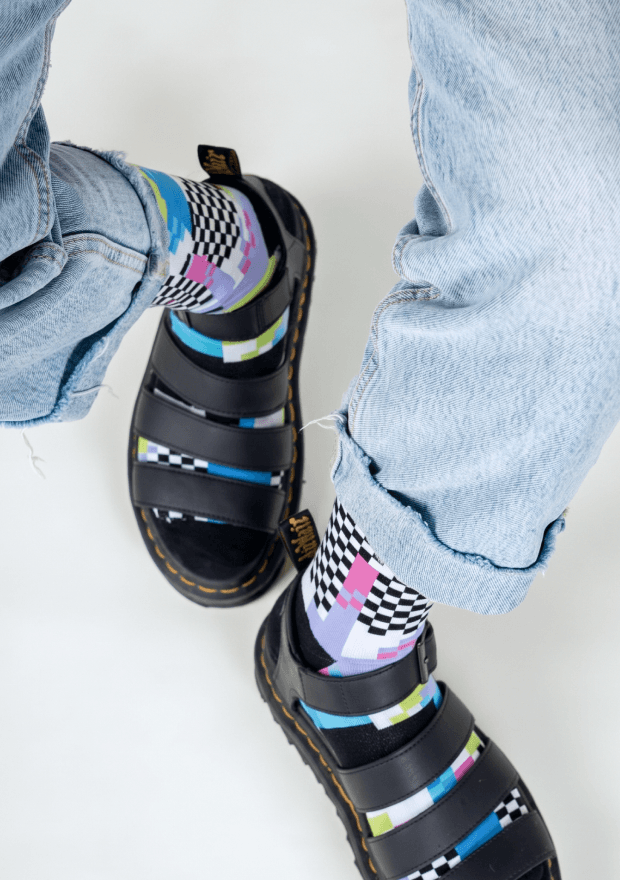 Checkerboard Socks, view 3